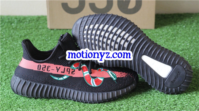 Yeezy Boost 350 V2 Snakes Black Red